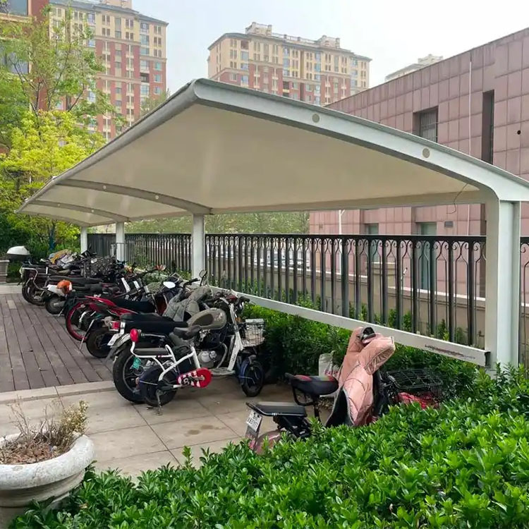 融水膜结构电动车棚